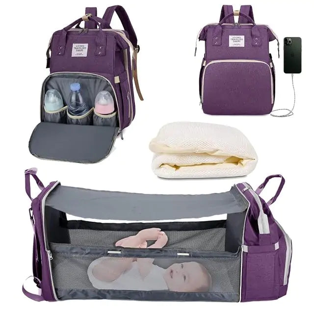 3-in-1 Stylish Mommy Bag