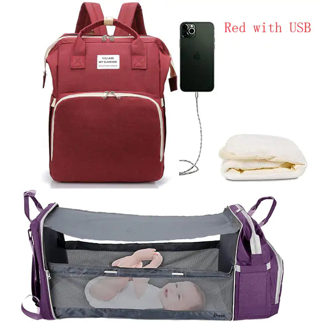 3-in-1 Stylish Mommy Bag