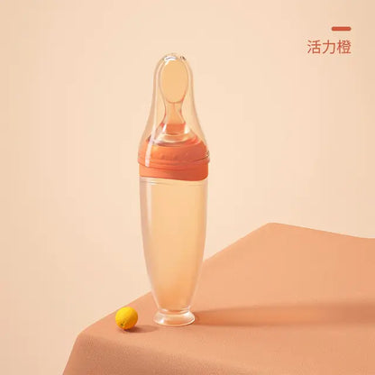 Silicone Squeezing Feeding Bottle