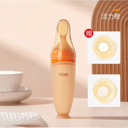 Silicone Squeezing Feeding Bottle