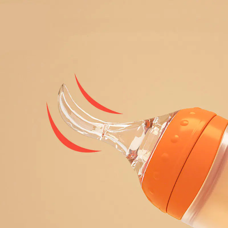Silicone Squeezing Feeding Bottle